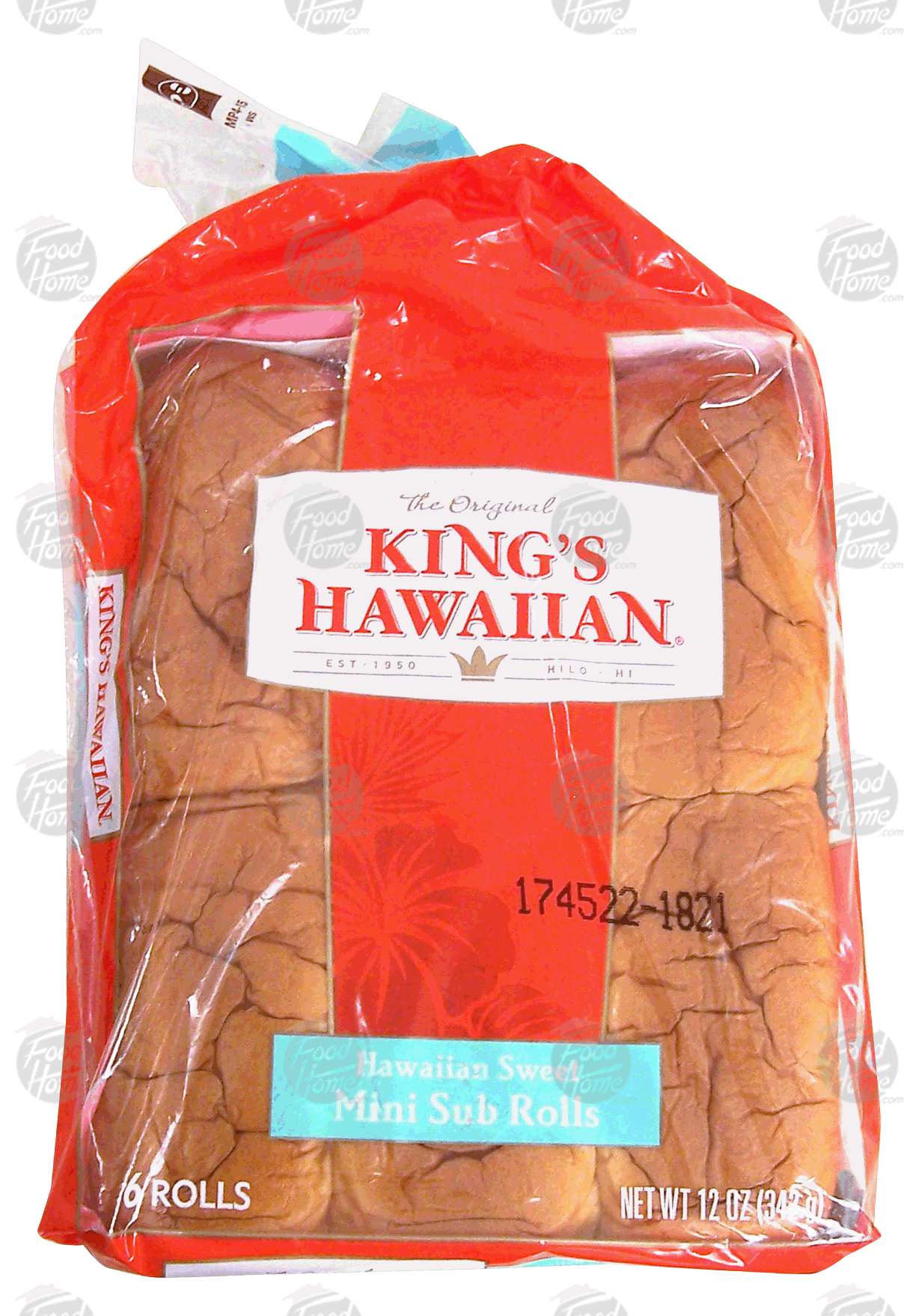 King's Hawaiian  hawaiian sweet mini sub rolls, 6 rolls Full-Size Picture